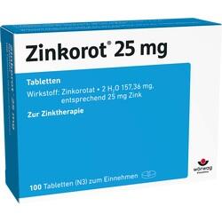 ZINKOROT 25MG TABLETTEN